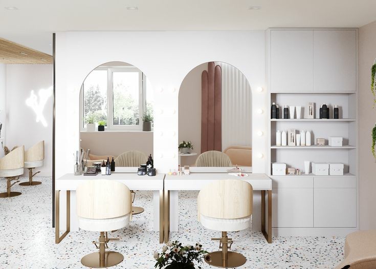 انواع نورپردازی سالن های زیبایی